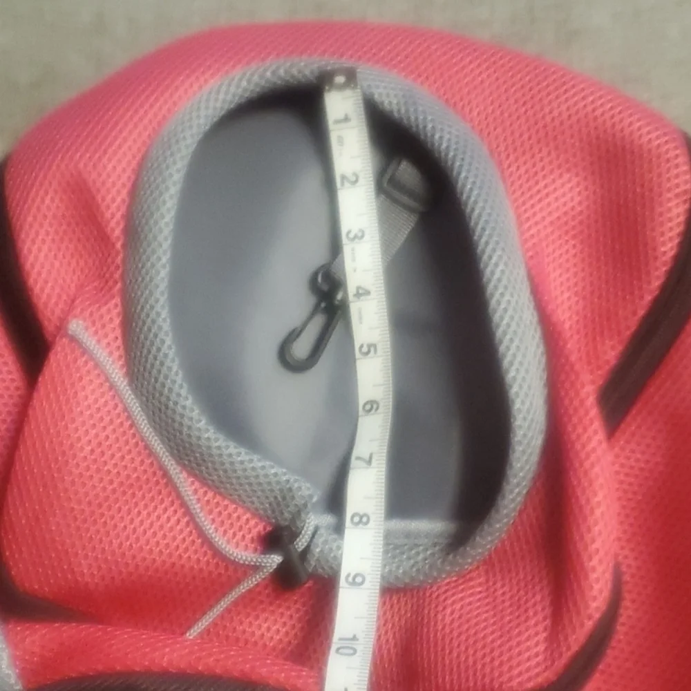Pink and Gray Pet Carrier Backpack